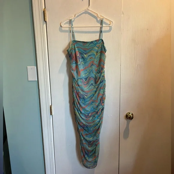 wild fable | Dresses | Wild Fable Mesh Midi Dress Festival Fun | Poshmark